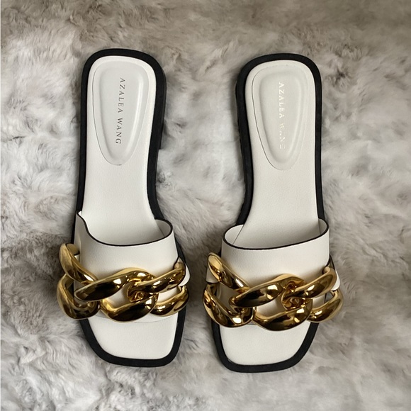 Azalea Wang Parker-White Sandal, 8, NIB - Picture 5 of 8